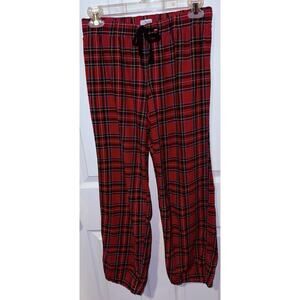 J.Crew Women's Red Plaid Flannel Lounge Pants Size XS